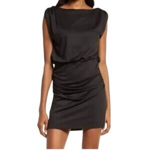 Fourteenth Place dress Toni gathered mini black Medium M